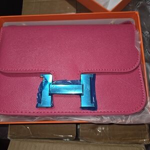 Pink Or Black Cossbody Bag With Box